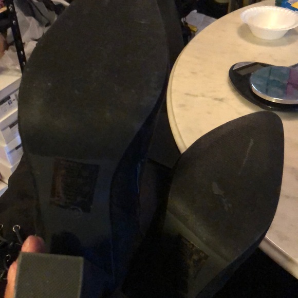 ⏳💎Vegan thigh high black lace up boots - Picture 7 of 7